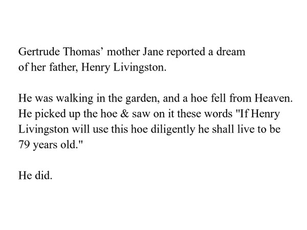 Henry Livingston's Hoe