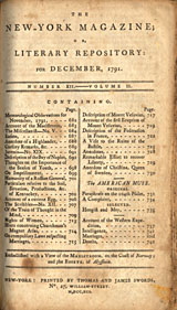 1791 New-York Magazine