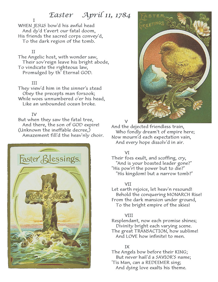 Easter - April 11, 1784